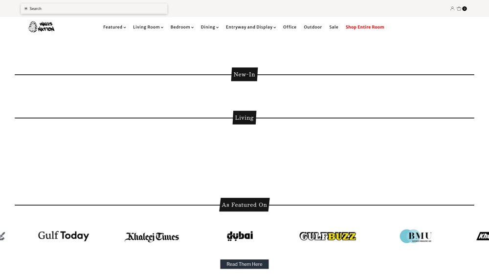 WallsNation website homepage